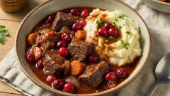 Mureaa naudanlihaa karpalokastikkeessa: resepti, joka yllättää